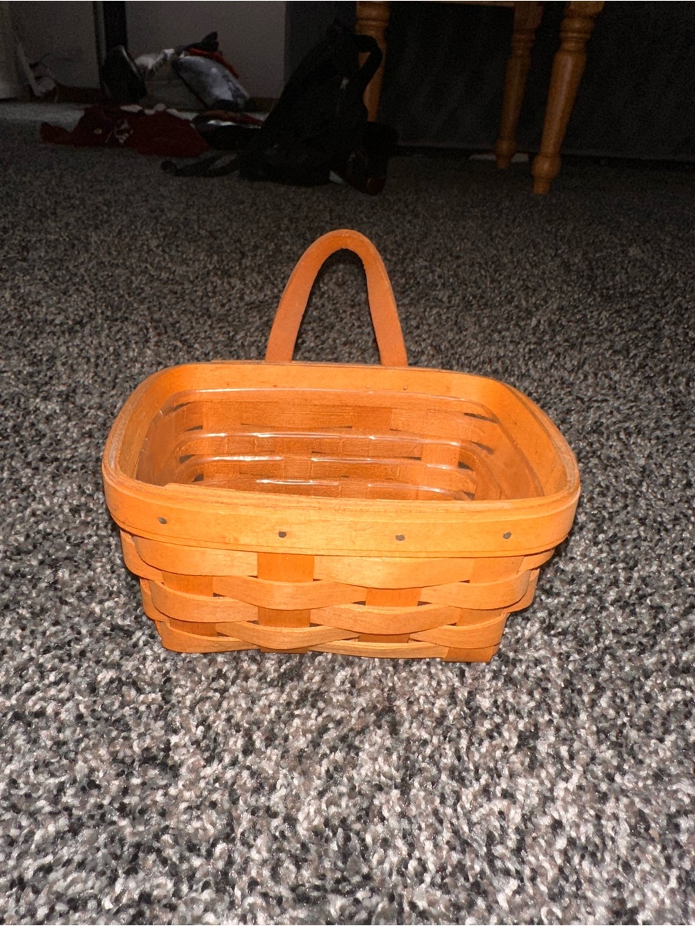 Longaberger small rectangular hanging basket